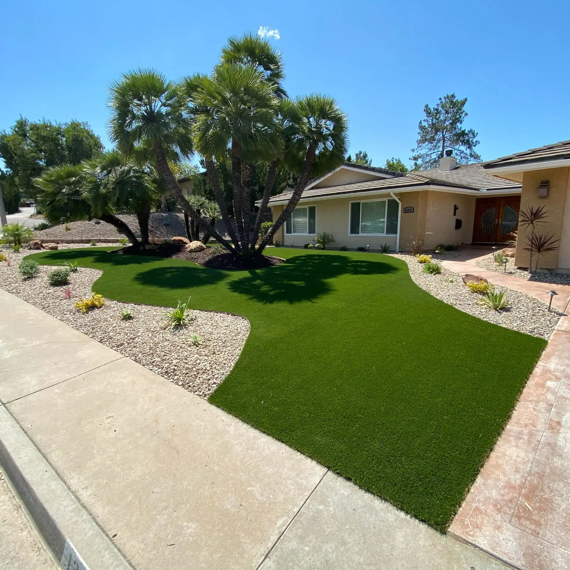 Front Yard Turf Installation
